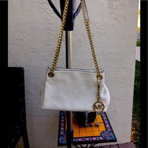 Michael Kors  White/Gold Handbag